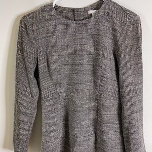 H&M Tweed Long Sleeve Dress Shirt